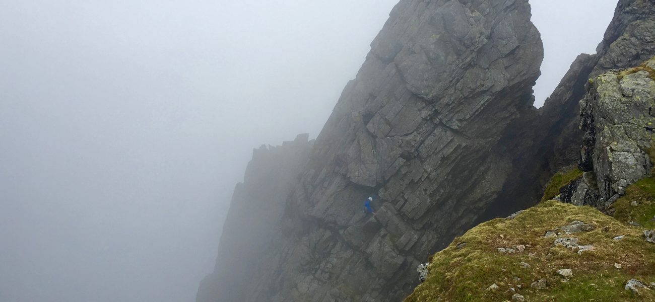 climbers on scafell