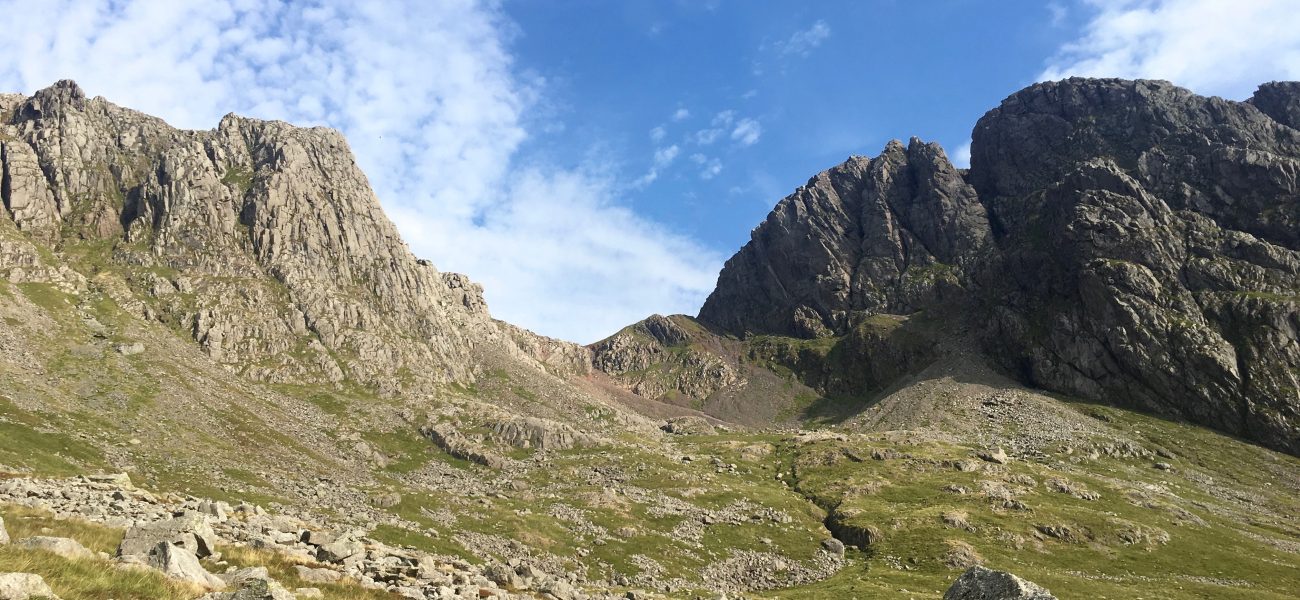 picture showing Scafell in sunshine