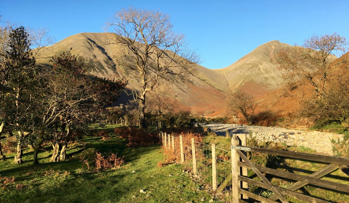 Guided walking in the Lake District The beautiful great gable lake district