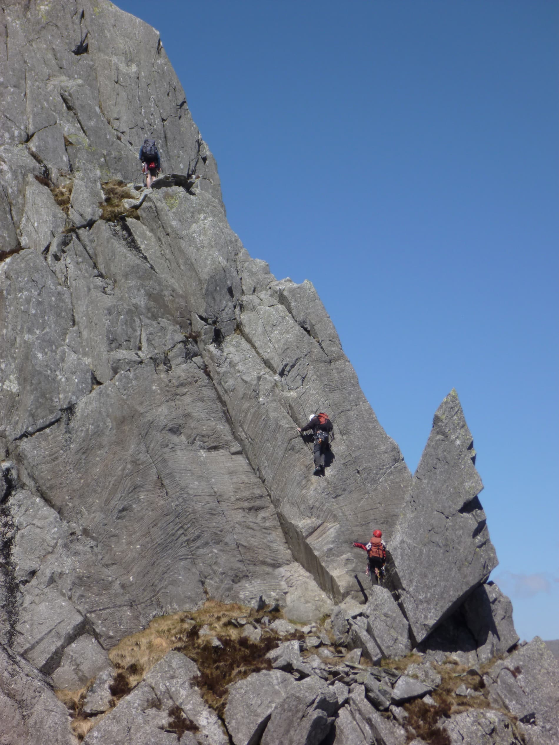 rock climbing in wales tryfan