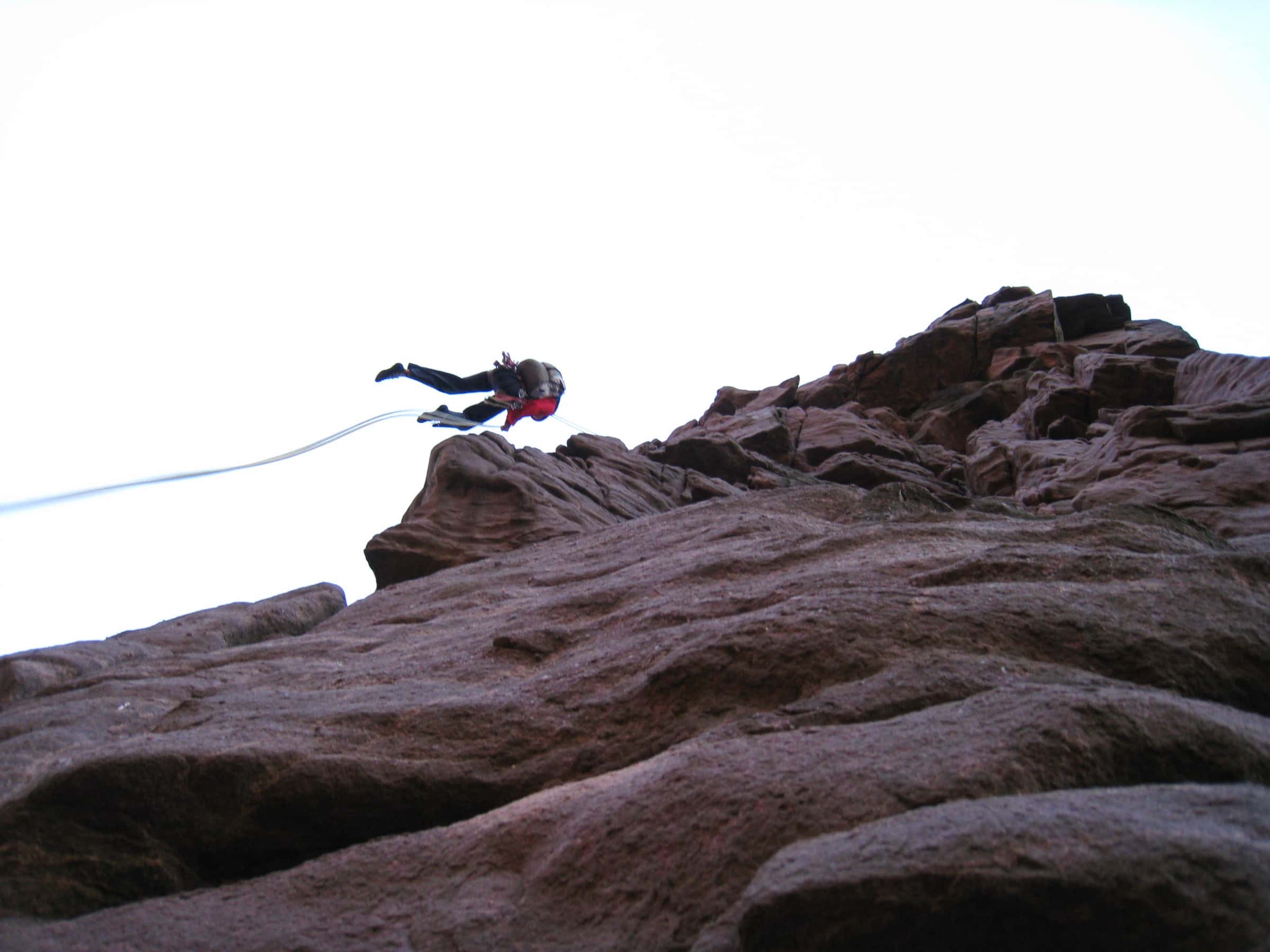 The Old Man of Stoer abseil down