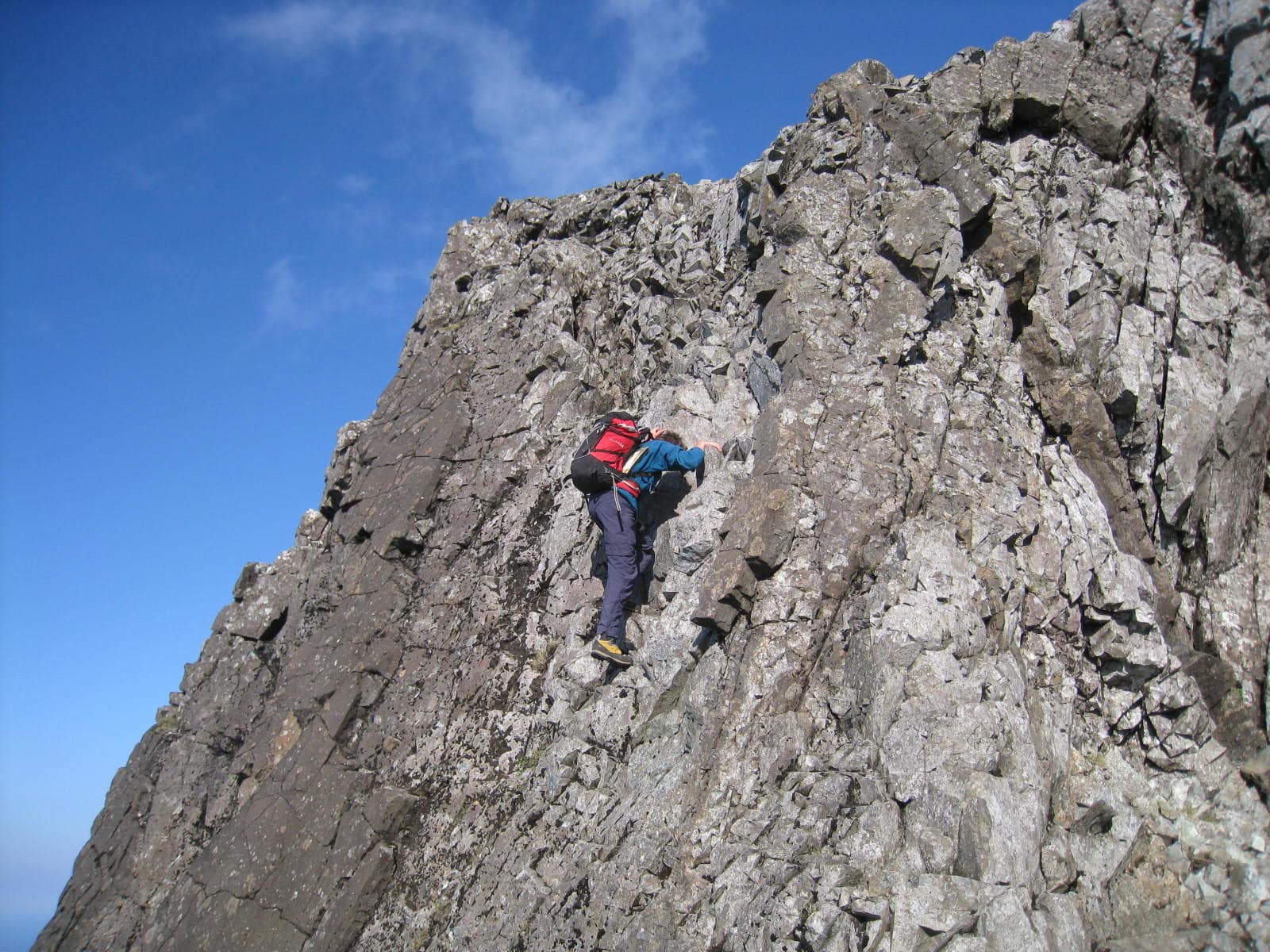 Cuillin ridge traverse - A typical ground on the cuillins