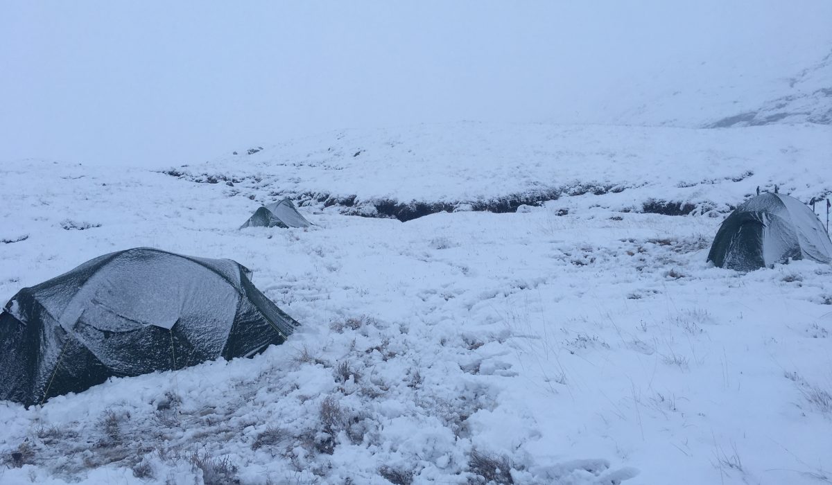 a grim day proper scottish winter wild camping